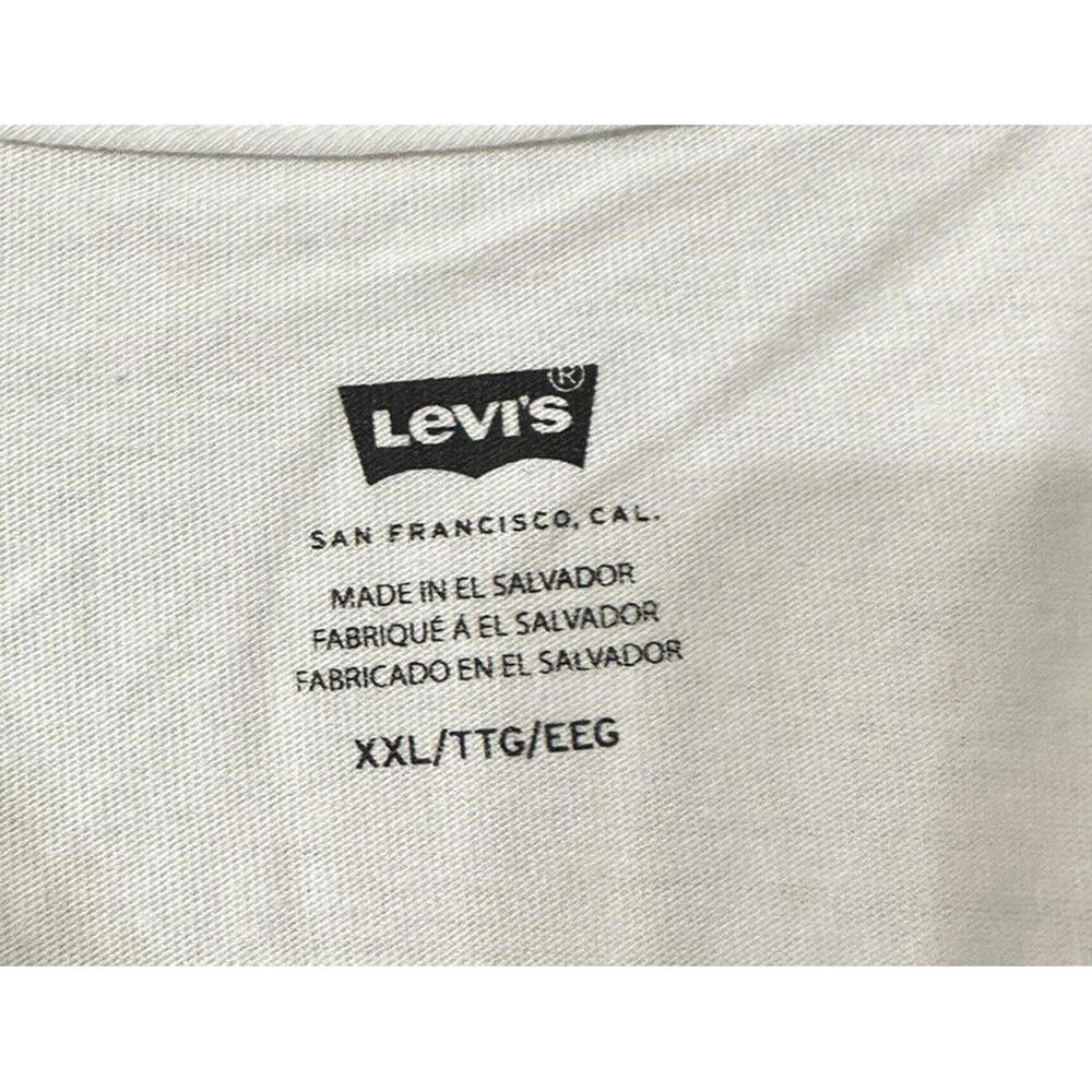 NWT Levis Mens Short Sleeve Casual White T Shirt Freedom Size XXL - Picture 6 of 11